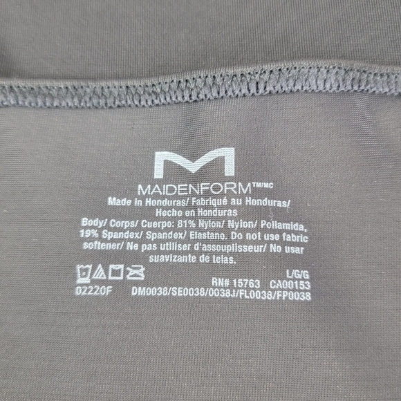 Maidenform Black Cover Your Bases SmoothTec Cami Shapewear Sz L NEW - Picture 13 of 16